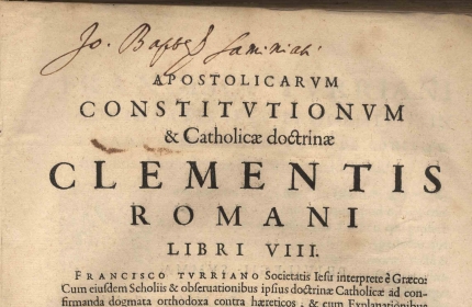 Apostolicarum constitutionum et catholicae doctrinae Clementis Romani libri